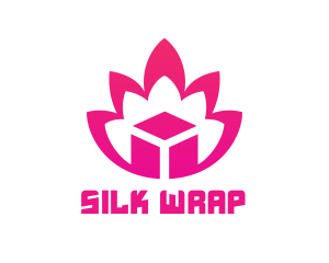 Pink Lotus Cube logo design