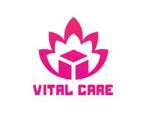 Pink Lotus Cube logo