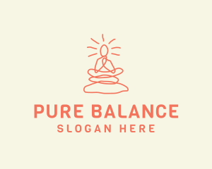 Yoga Rock Balance logo design