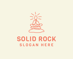 Yoga Rock Balance logo design