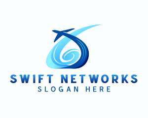 Logistics Freight Shipper Plane logo