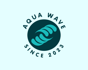 Water Ocean Wave logo design