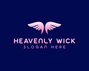 Angelic Holistic Wings logo design