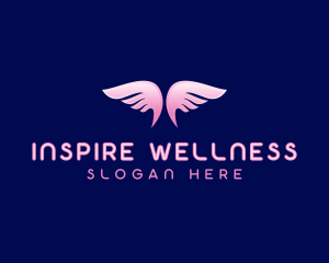 Angelic Holistic Wings logo design