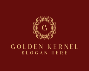 Golden Ornamental Boutique logo design