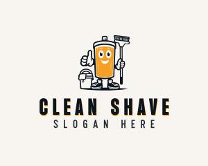 Janitorial Sanitation Cleaning logo design