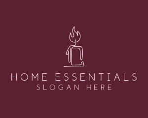 Home Decor Candle logo design