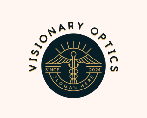 Caduceus Optical Healthcare logo design