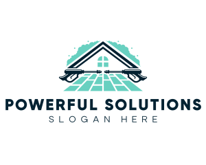 Clean Flooring Pressure Wash logo design