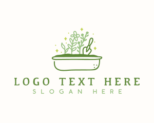 Plant Bed Trowel Garden logo