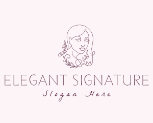 Elegant Nature Goddess logo design