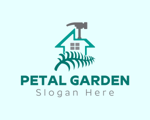 Garden House Hammer Repair logo design