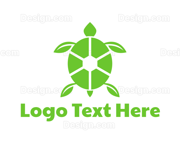 Green Leaf Turtle Logo