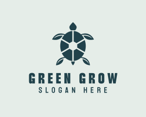 Green Leaf Turtle logo design