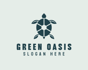 Green Leaf Turtle logo design