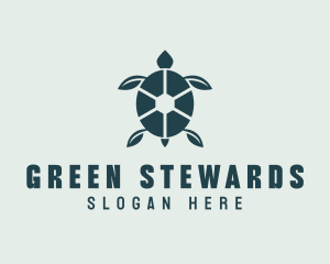 Green Leaf Turtle logo design