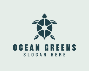 Green Leaf Turtle logo design