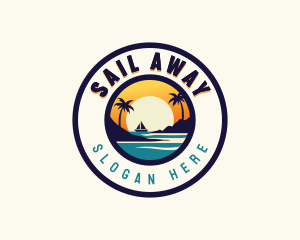 Ocean Boat Getaway logo design