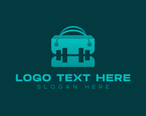 Dumbbell Shopping Bag logo