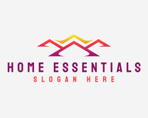  Home Residential Roof  logo design