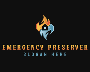 Fire Ice House logo design