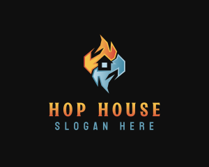 Fire Ice House logo design