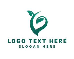 Natural Organic Leaf Logo