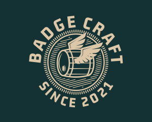 Winged Barrel Badge  logo