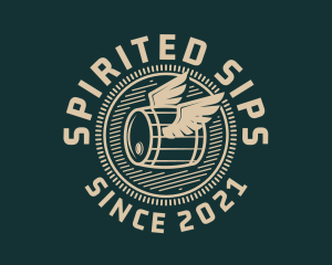 Winged Barrel Badge  logo