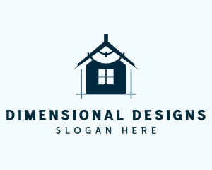 House Compass Interior Design logo design