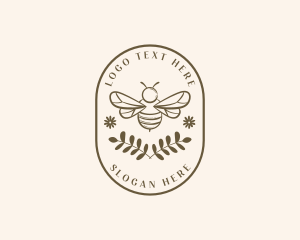 Floral Honey Bee  logo
