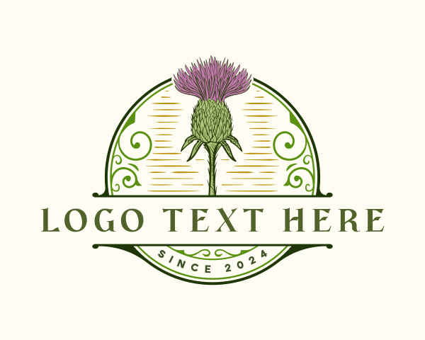 Dune Thistle logo example 3