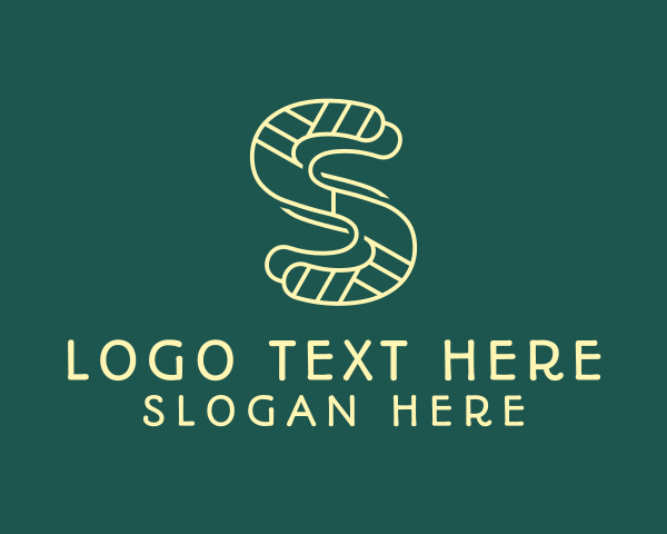 Textile Pattern Letter S logo