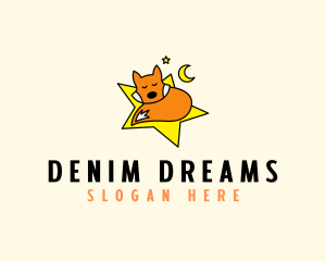 Sleeping Fox Star logo design