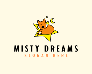 Sleeping Fox Star logo design