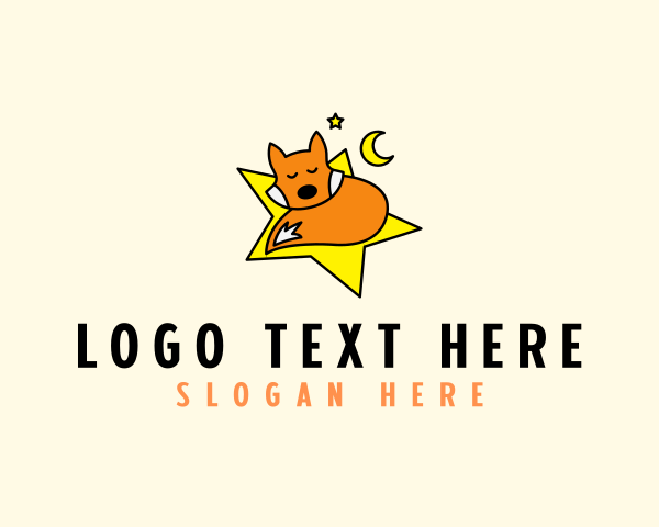 Sleeping logo example 2