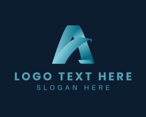 Modern Tech Letter A logo