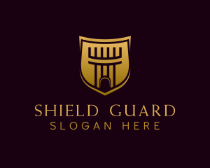 Turret Defense Shield logo design