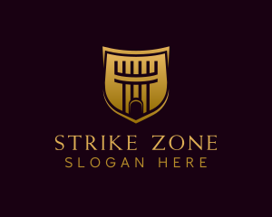 Turret Defense Shield logo design