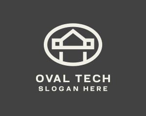 Realtor House Oval logo design