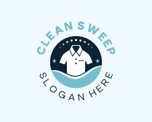 Shirt Clean Washing logo design