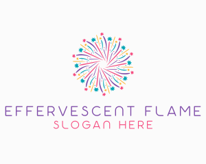 New Year Party Fireworks logo