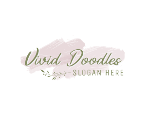 Watercolor Feminine Wordmark logo design