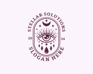 Celestial Eye Crescent logo design