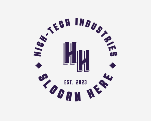 Professional Industrial Monogram logo