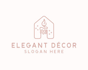 Wax Candle Decoration logo design