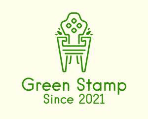 Green Garden Chair logo design