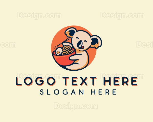 Koala Ramen Bowl Logo