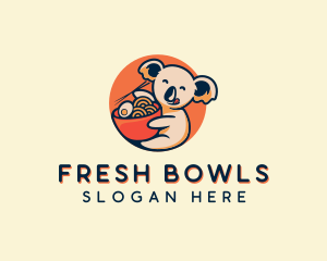 Koala Ramen Bowl logo design