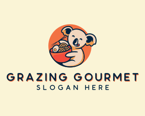 Koala Ramen Bowl logo design